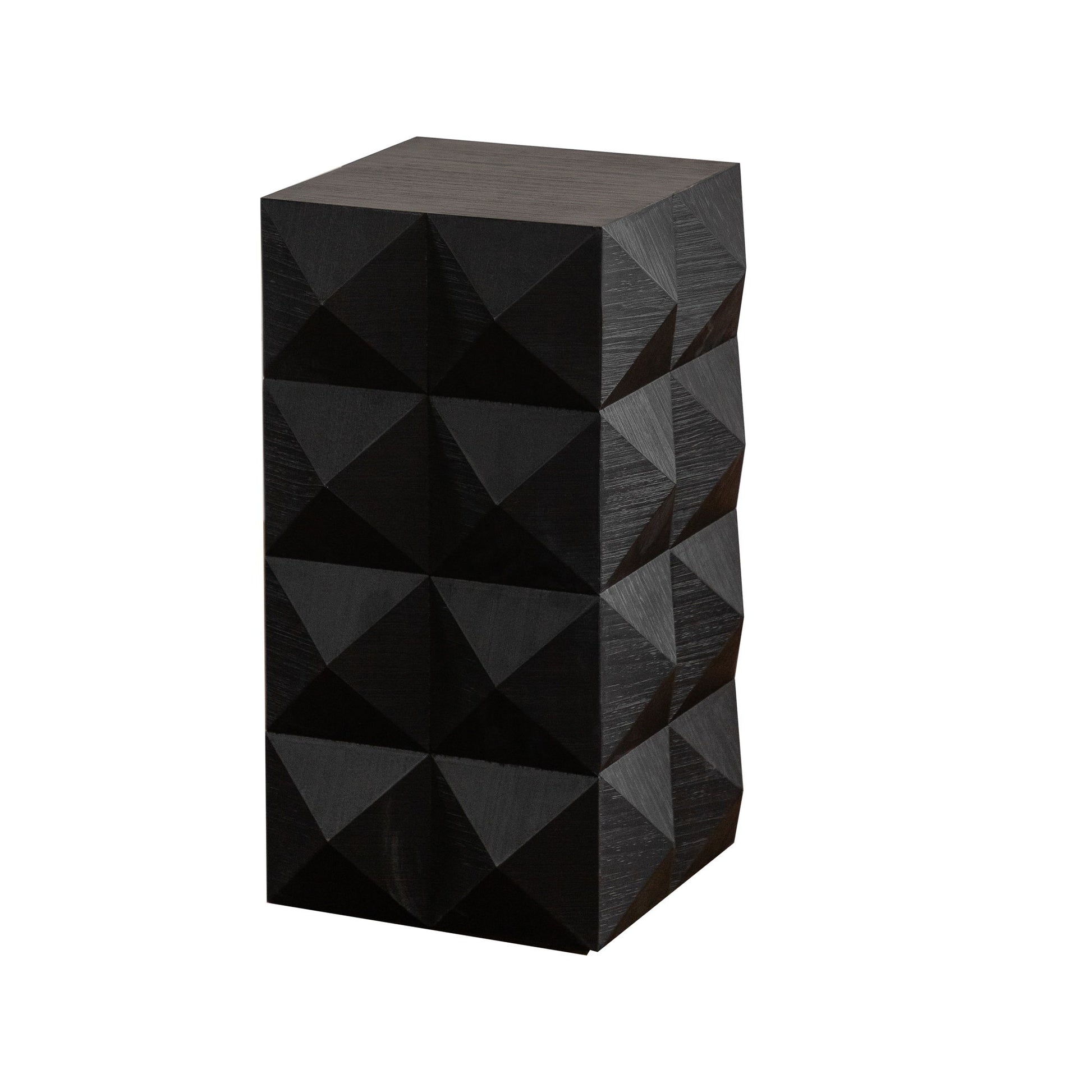 Side Table With 3D Embossed Pattern Design