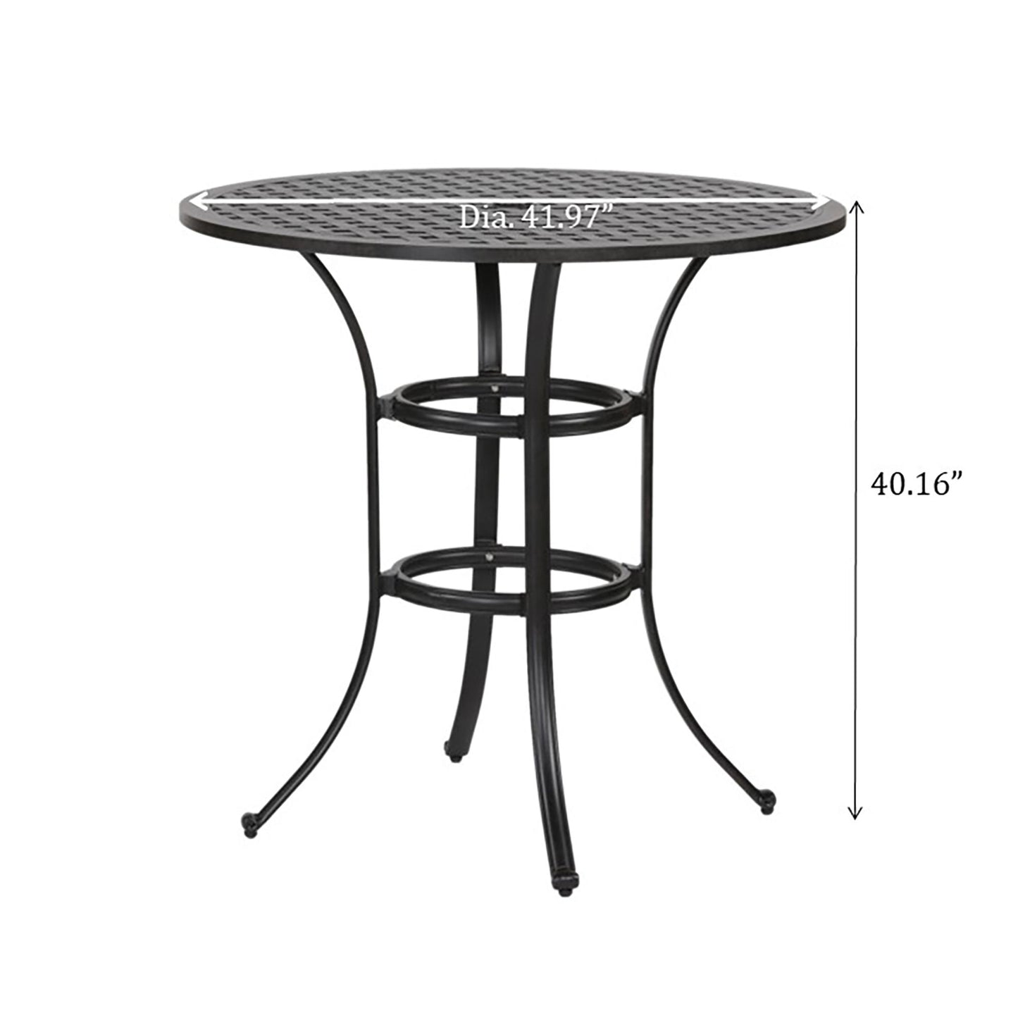 Round Metal Bar Table