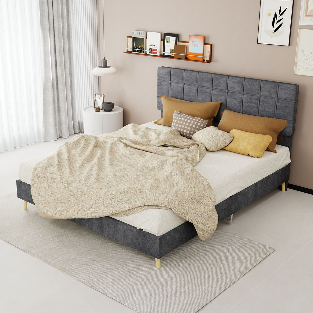 Yungan Lingge Minimalist Soft Pack Headboard Bed