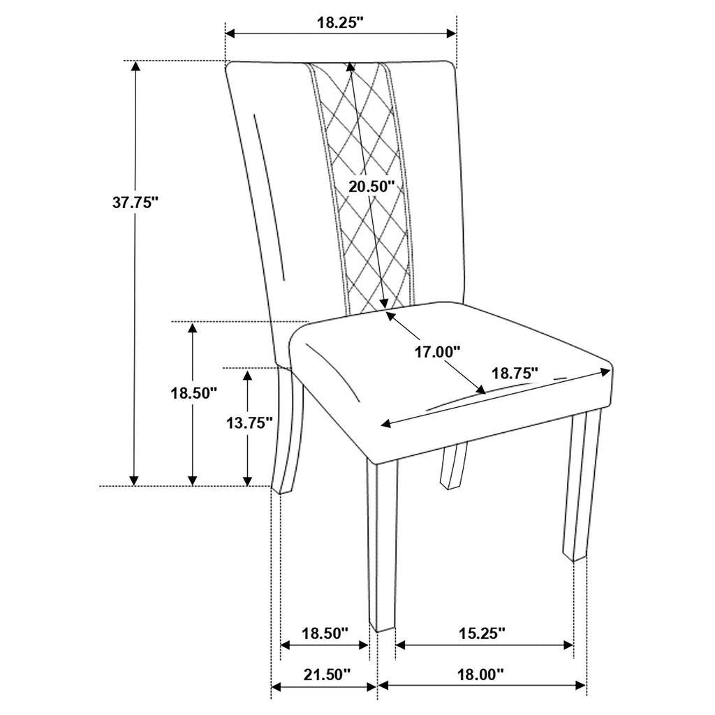 Modoc - Upholstered Dining Side Chair (Set of 2) - Beige