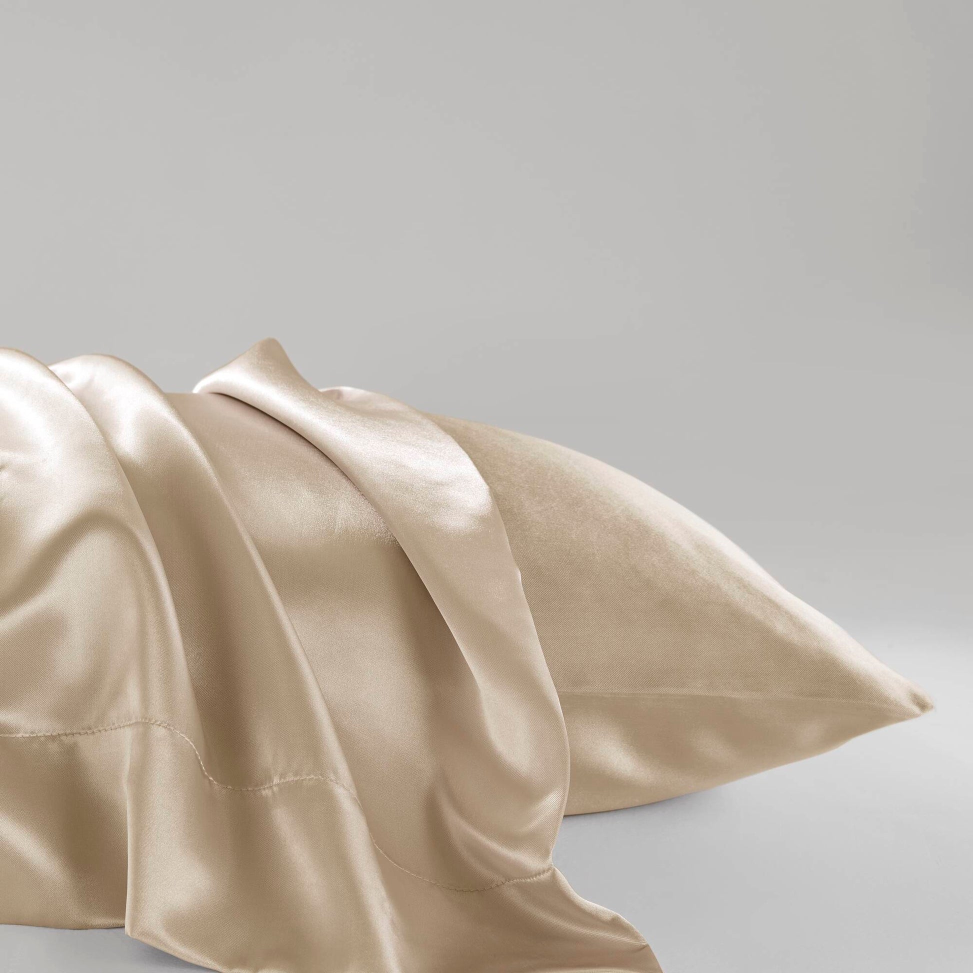 Satin - King Luxury Pillowcases (Set of 2) - Champagne