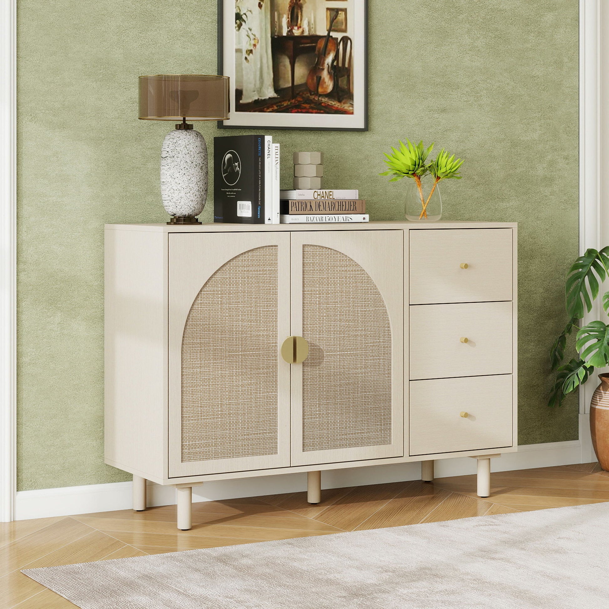 2 Door 3 Drawer Cabinet, Adjustable Storage System