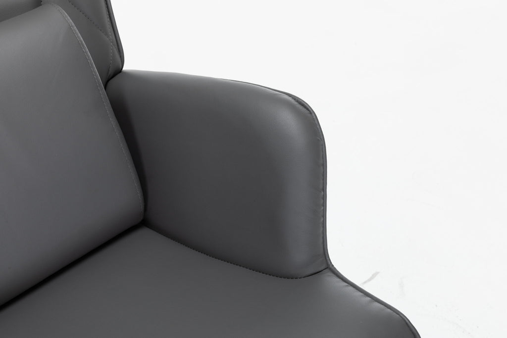 Rocking Accent Chair With Lumbar Pillow And Ottoman