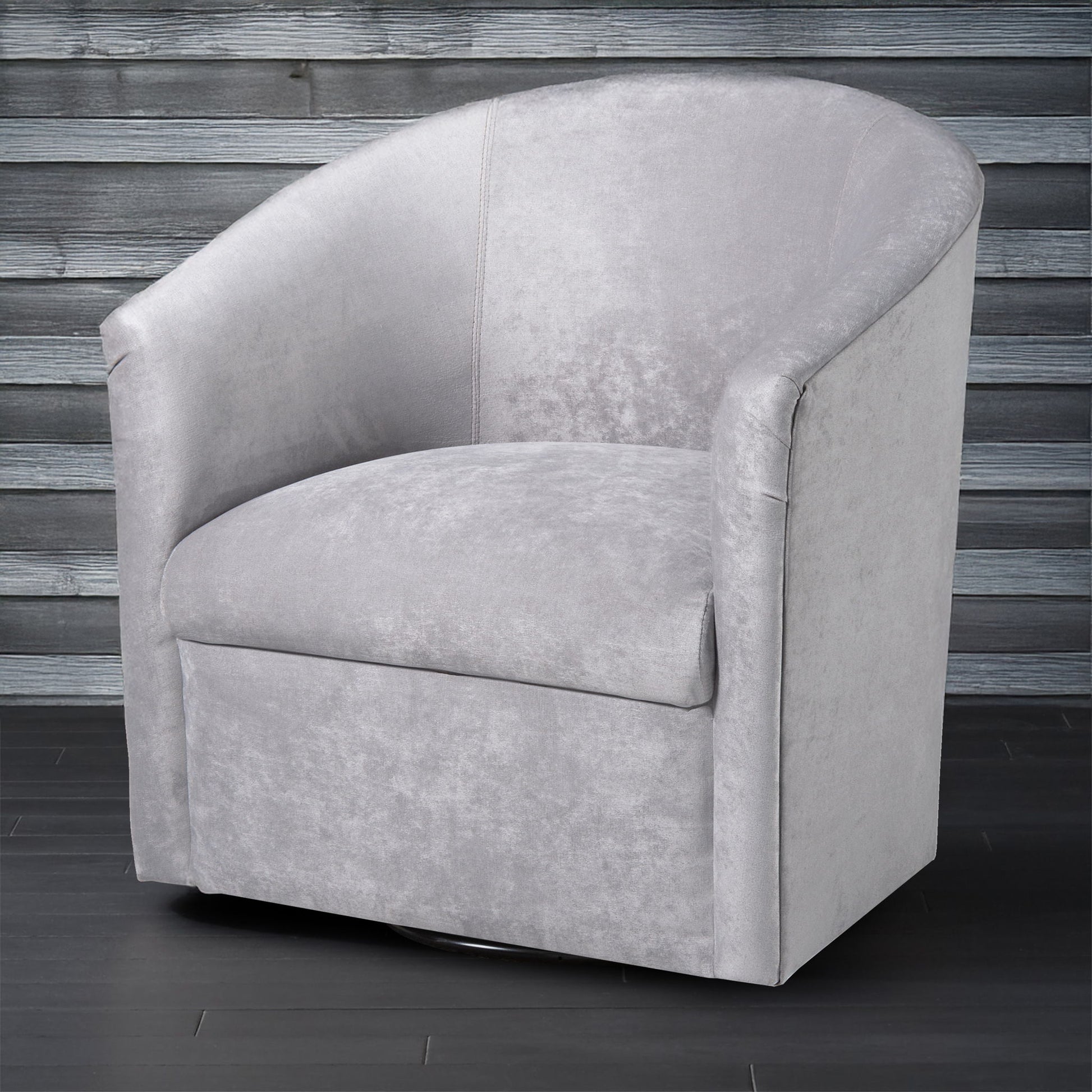 Eden - Swivel Chair With Microfiber Upholstery And Hardwood Frame