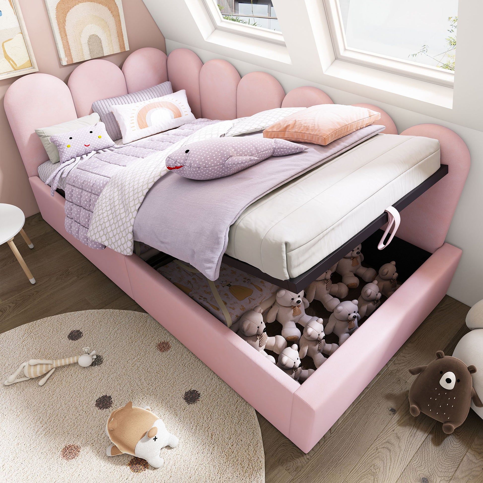 Upholstered Daybed With Hydraulic Storage