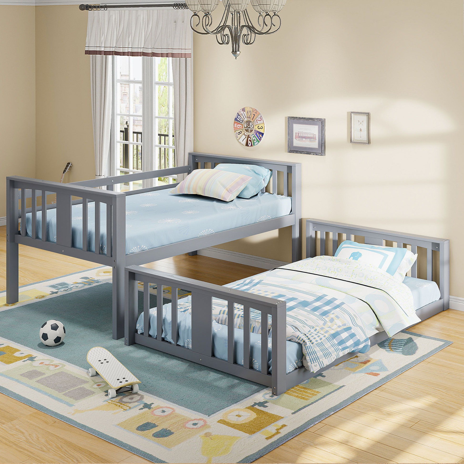 Solid Construction Bunk Bed & Ladder