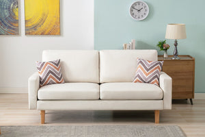 Bahamas - Minimalistic Sofa With 2 Throw Pillows