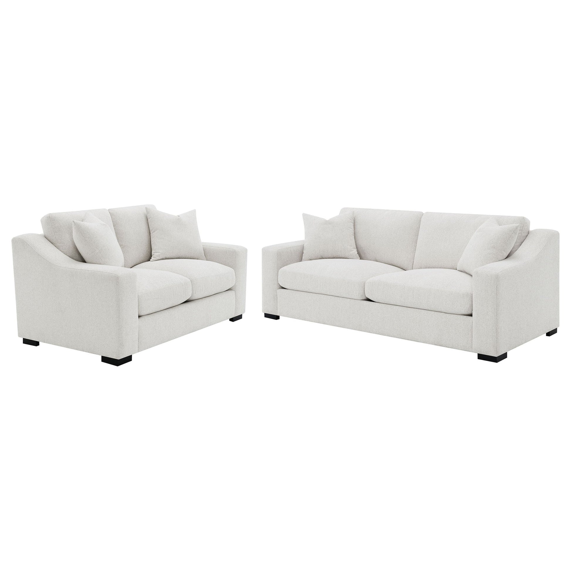 Chelan - Upholstered Track Arm Sofa Set With Curved Arms
