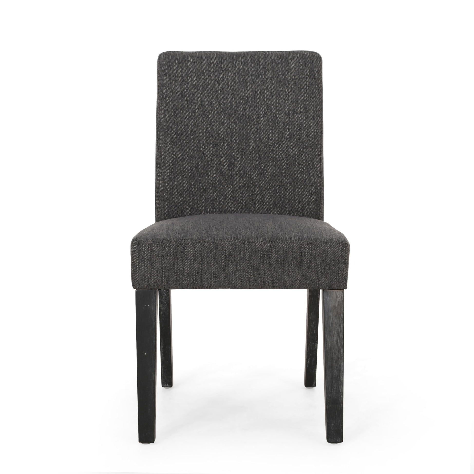 Contemporary Dining Chair With Upholstered Seating And Tapered Legs
