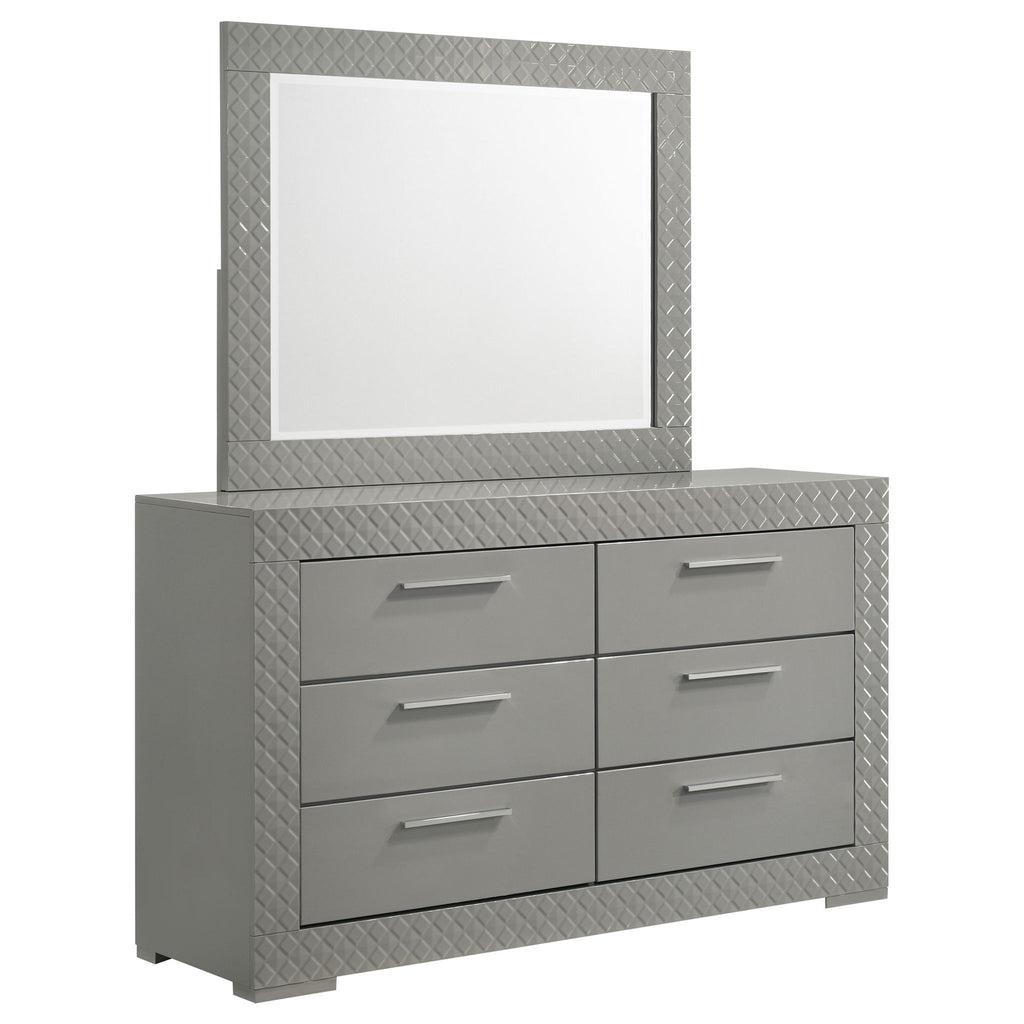 Pierce - 6 Drawer Dresser And Mirror