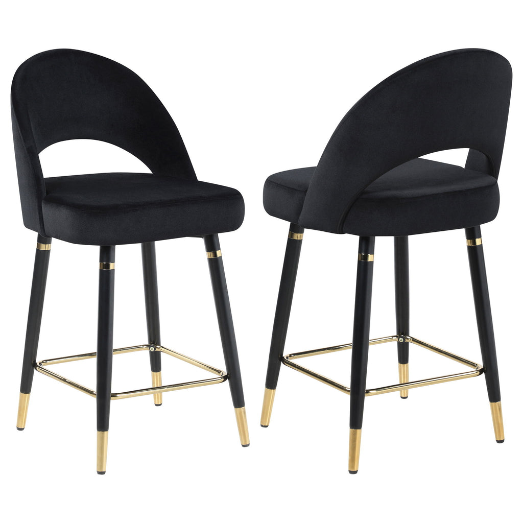 Open Back Counter Height Stools (Set of 2)