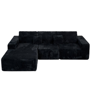 Modern Cloud Sectional Sofa With L-Shape Chaise