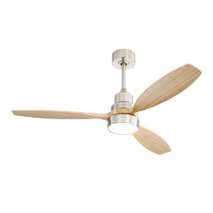 52" Integrated LED Ceiling Fan With Remote Control And Blades For Living Room