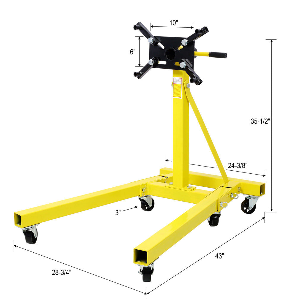 Folding Engine Stand With 360 Degree Adjustable Head