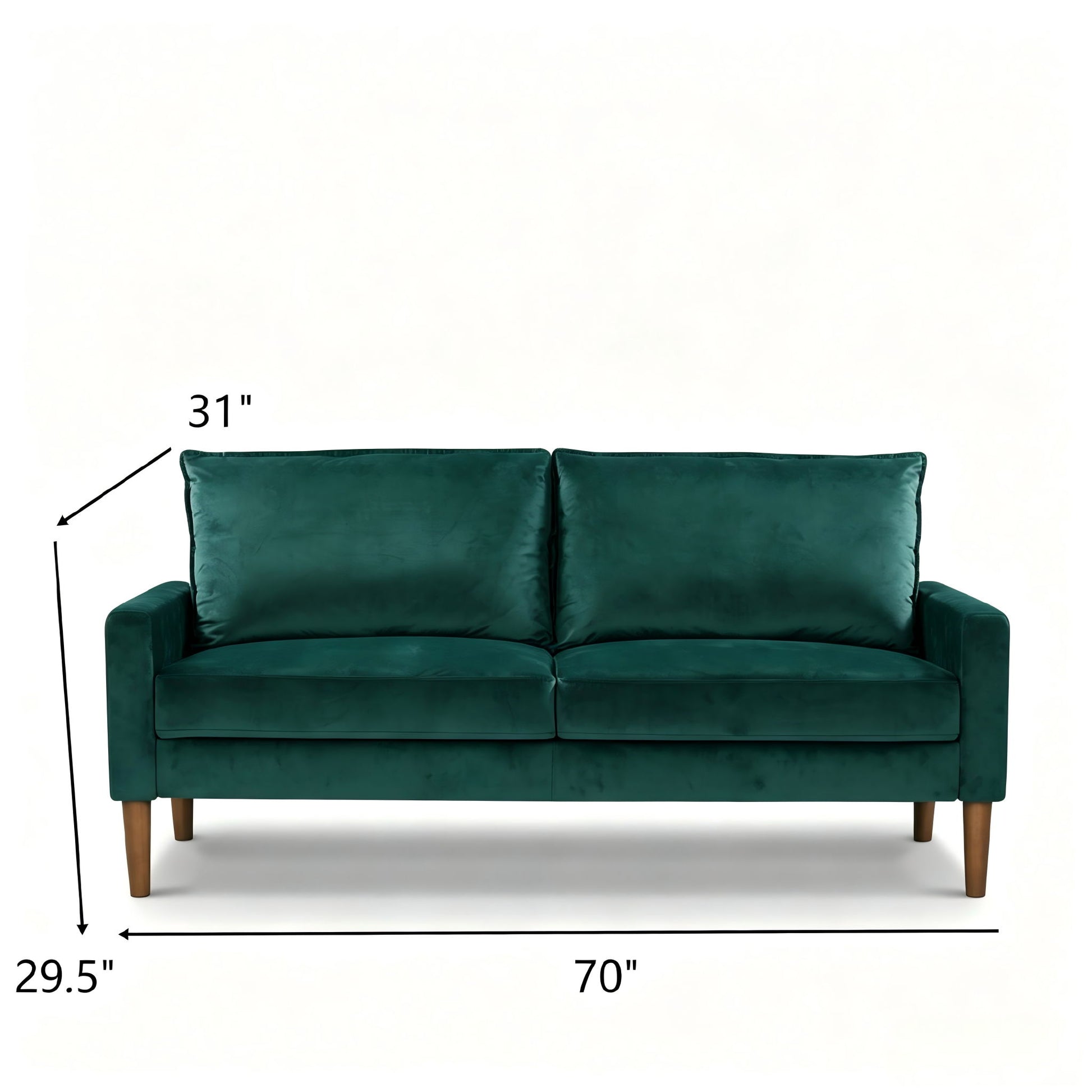Upholstered Sofa, 3 Seater Couch For Living Room