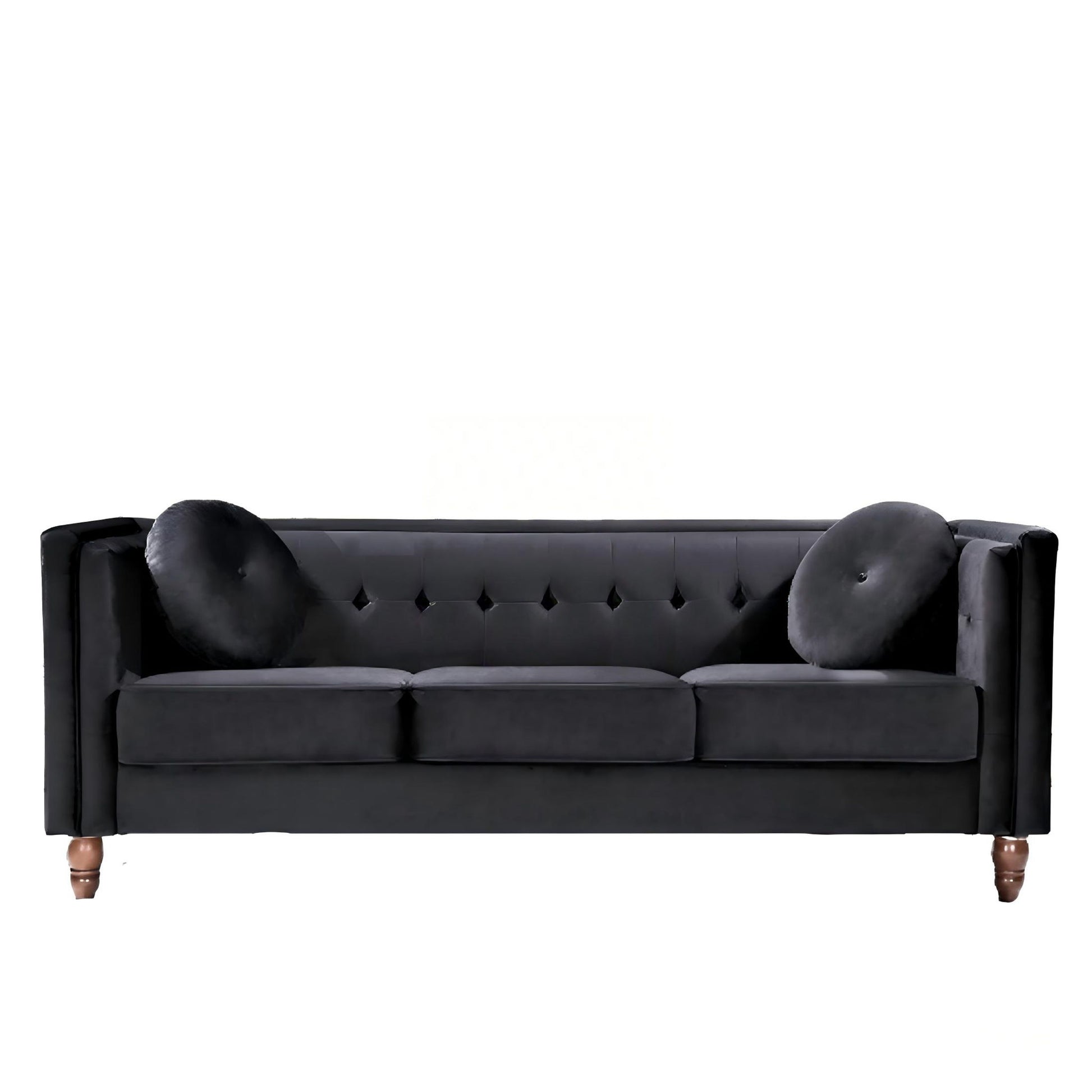 Chesterfield Sofa With Square Arms For Living Room