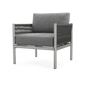 Hargrove - Club Chair - Silver / Gray