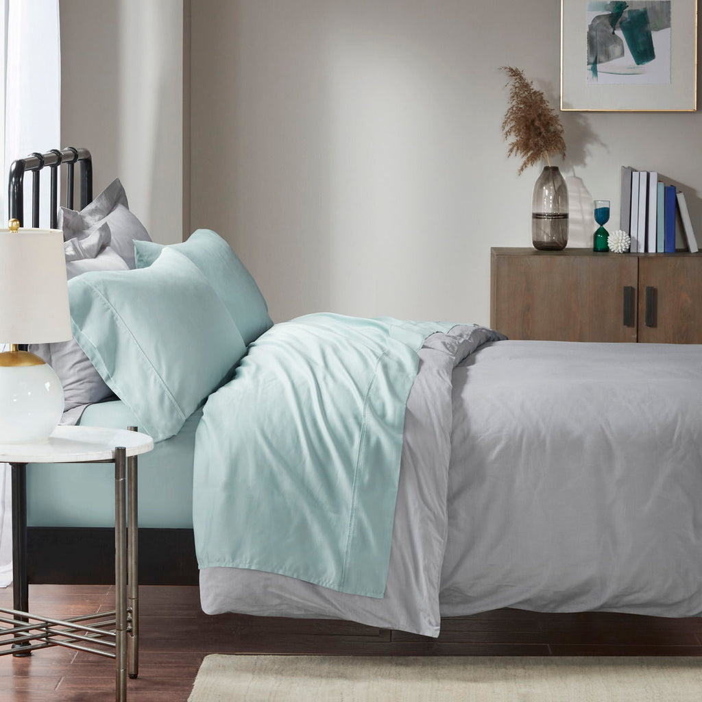 1500 Thread Count - King Blend Pillowcases (Set of 2) - Seafoam