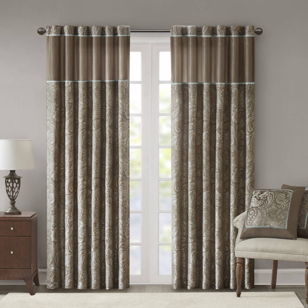 Aubrey - Panel Pair - Blue / Brown