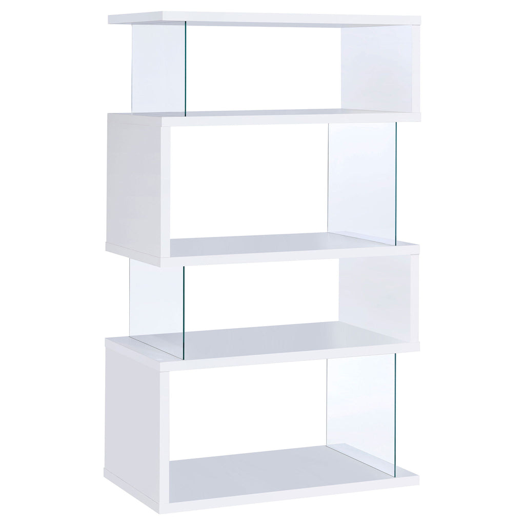 Elias - 4 Shelf Bookshelf With Zigzag Design