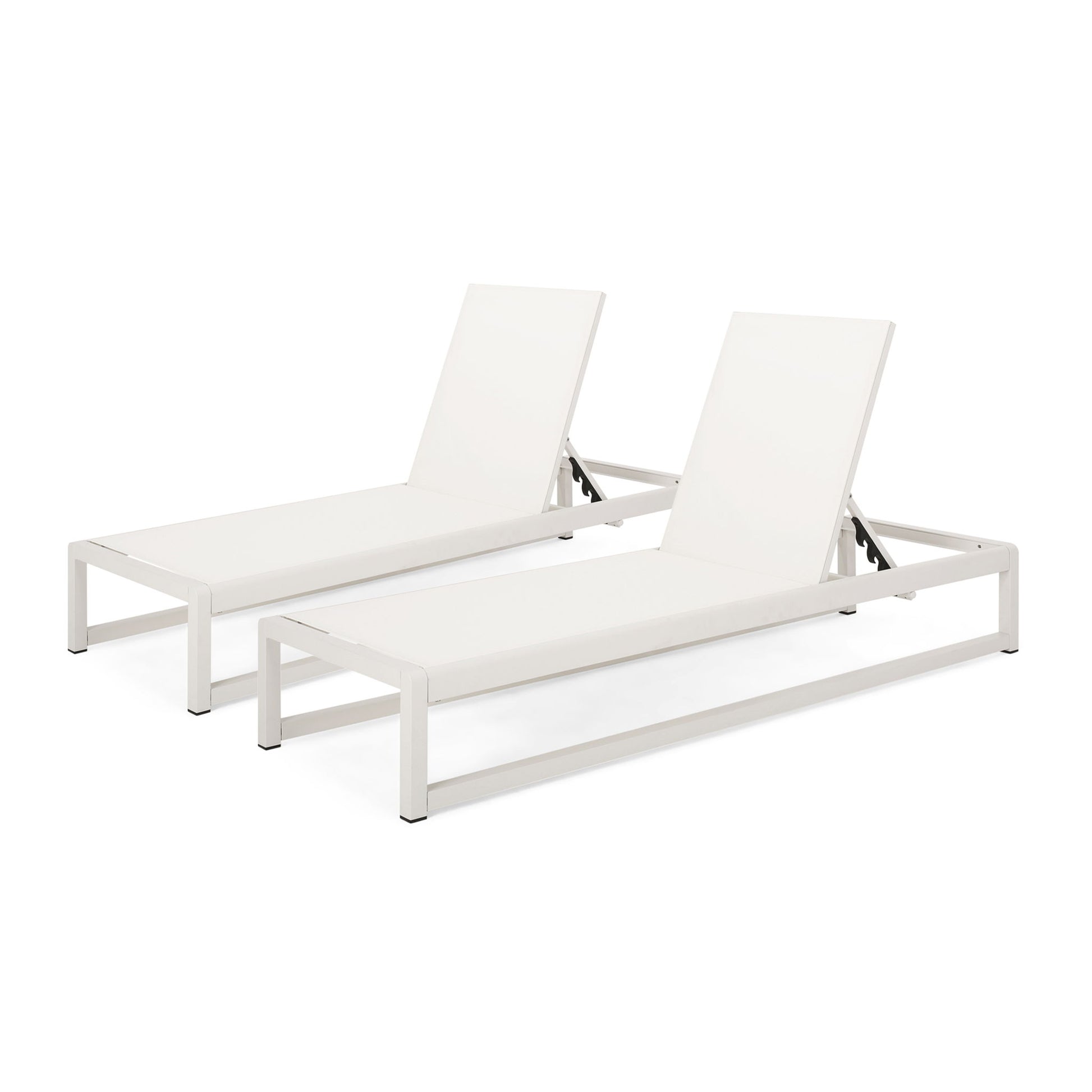 Outdoor Nylon Chaise Lounge, (Set of 2)