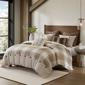 Urban Cabin - 9 Piece King Comforter Set - Neutral