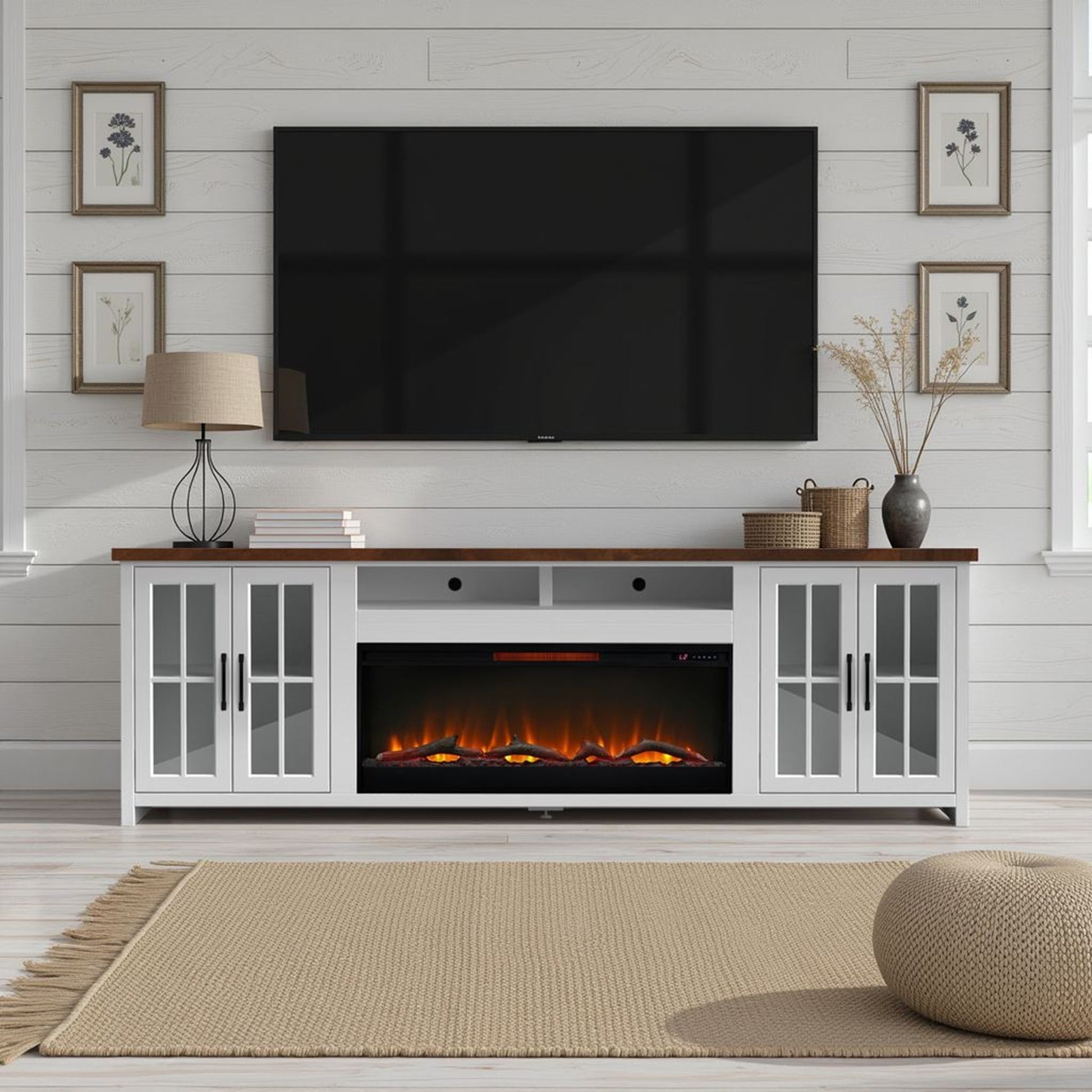 Hampton - Fireplace TV Stand Console