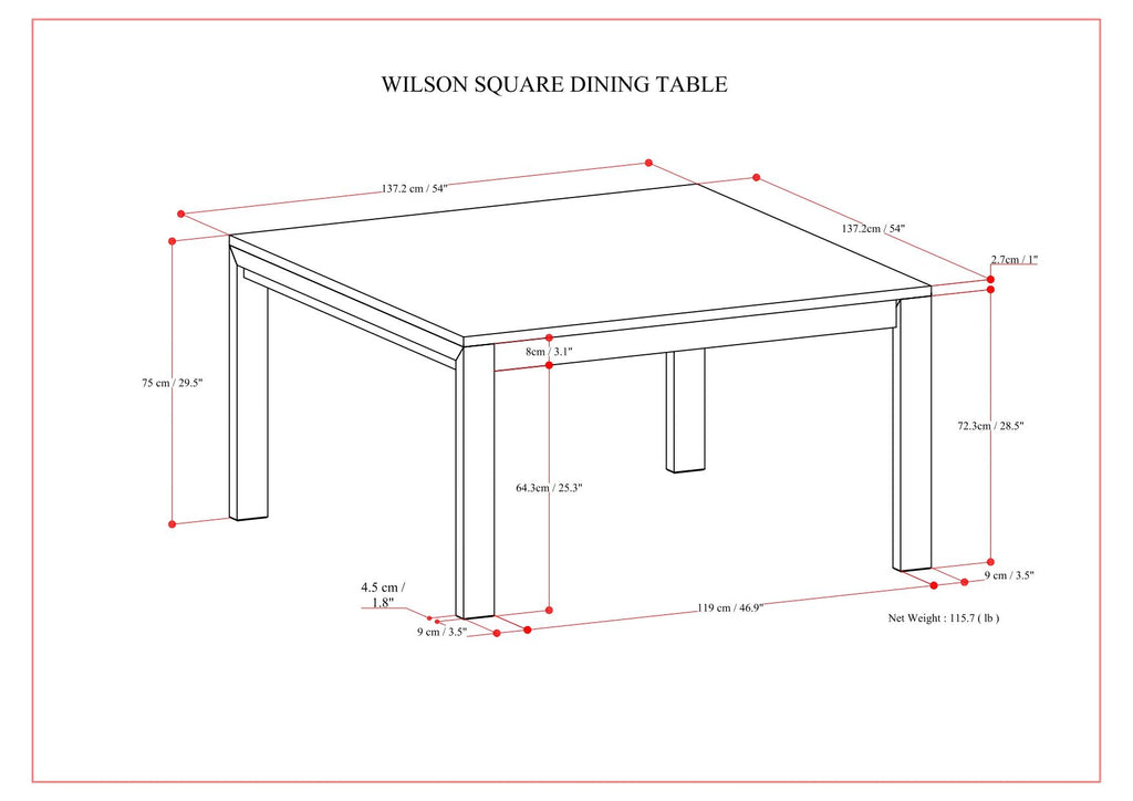 Wilson - Handcrafted Dining Table