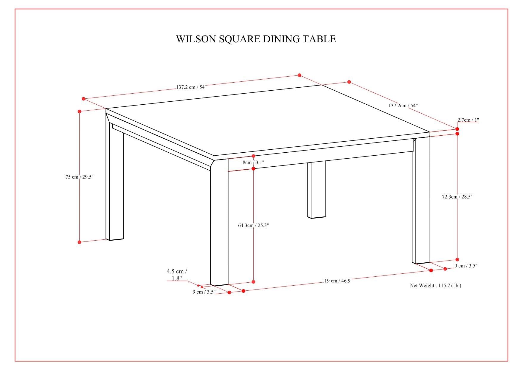 Wilson - Handcrafted Dining Table