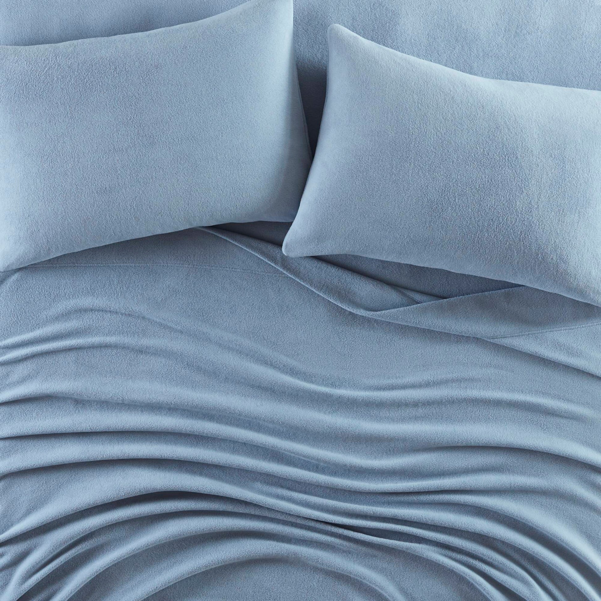 Micro Fleece - Twin Sheet Set - Blue