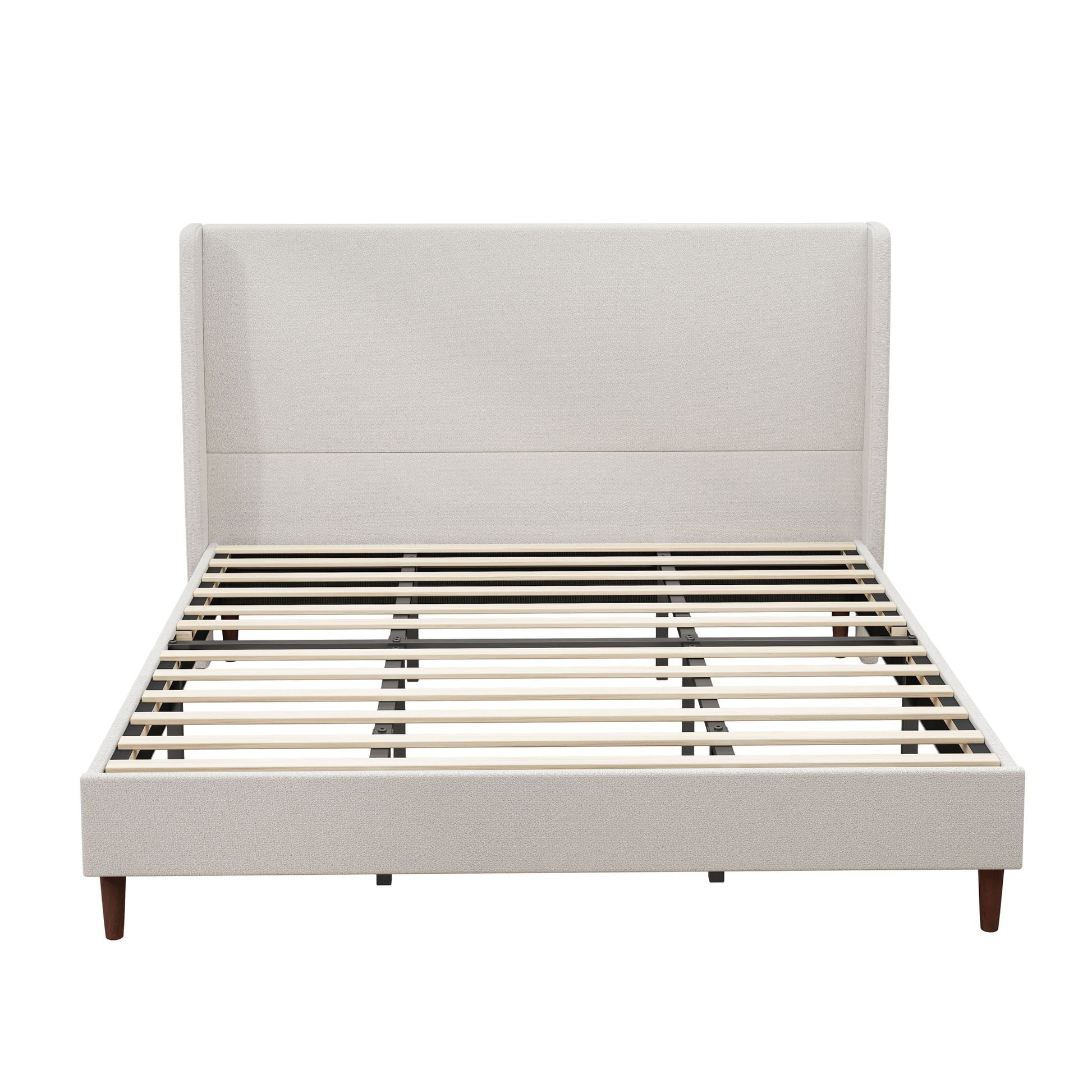 Upholstered Bed & High Headboard Design