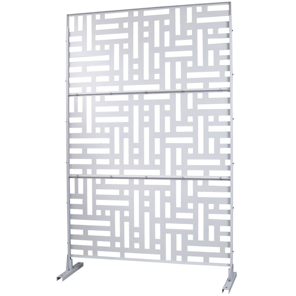 Decorative Freestanding Metal Privacy Screen For Indoor & Outdoor Use