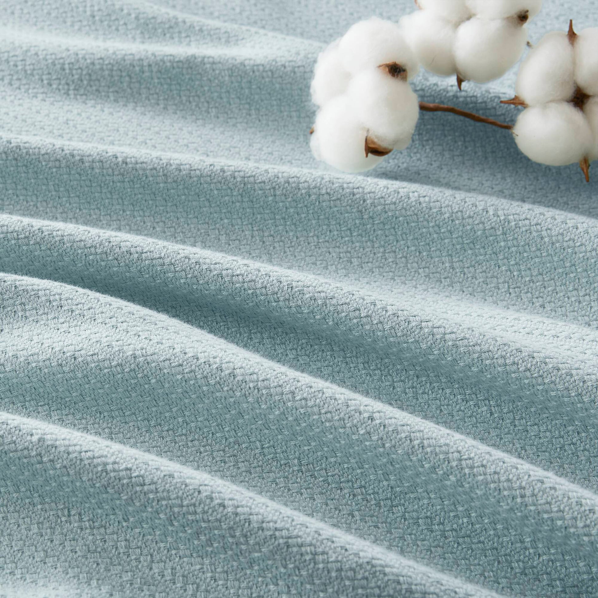 Liquid Cotton - Blanket - Blue