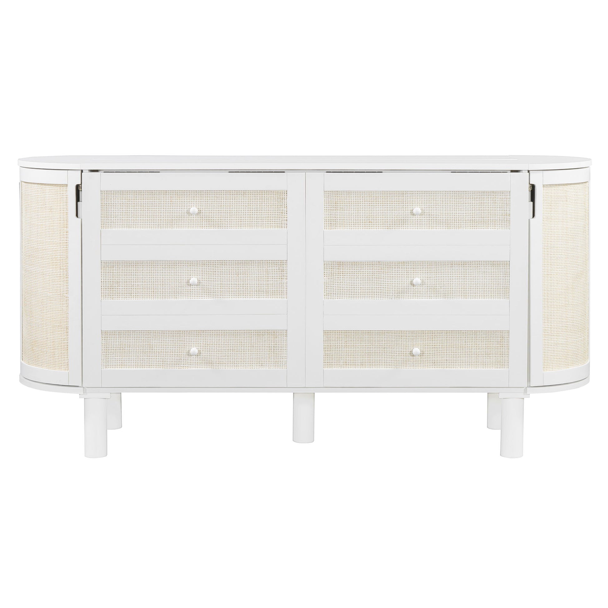 Murphy Bed With Hidden Storage & Modern Woven Design