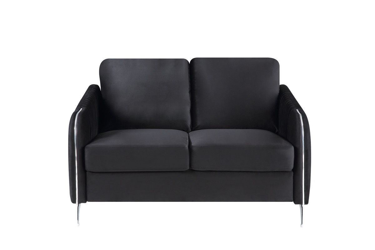 Hathaway - Velvet Modern Chic Loveseat Couch