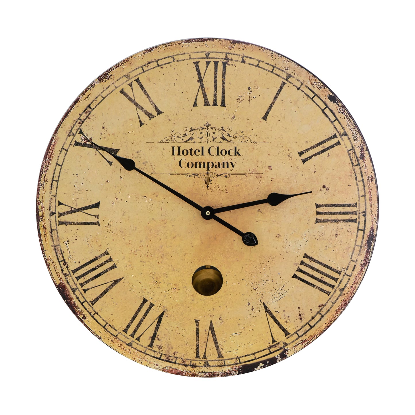 Vintage Design Wall Clock - Beige