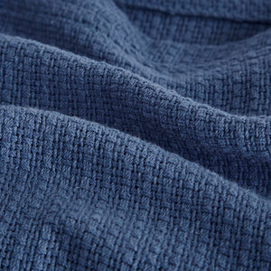 Freshspun Basketweave - Twin Blanket - Navy