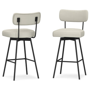 Giselle - Swivel Bar Stool (Set of 2) - Gray