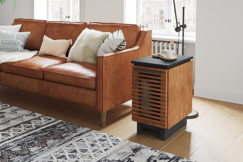 Chairside Table - Black / Bourbon