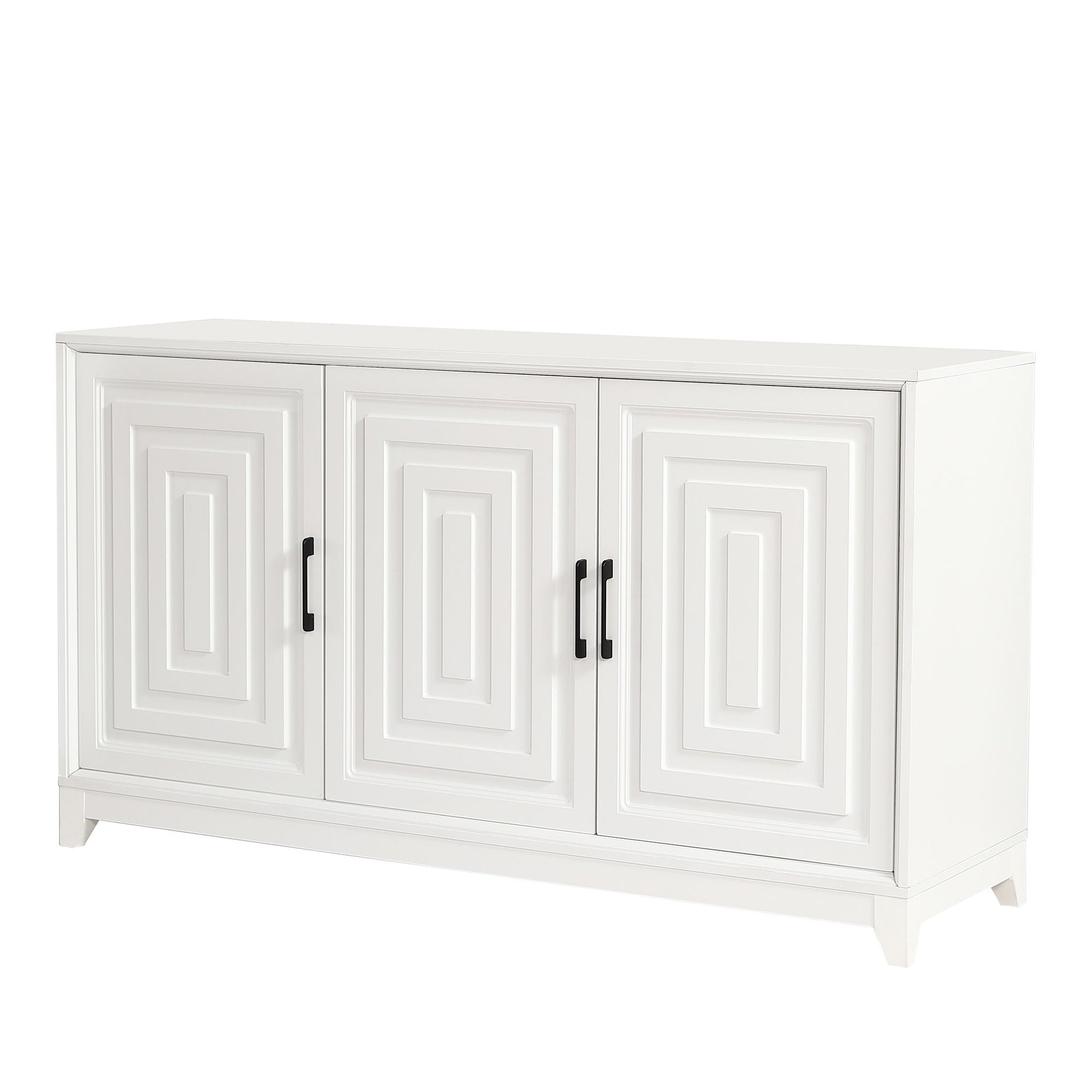 TV Stand, Media Console Cabinet With 2 Spacious Storage Space