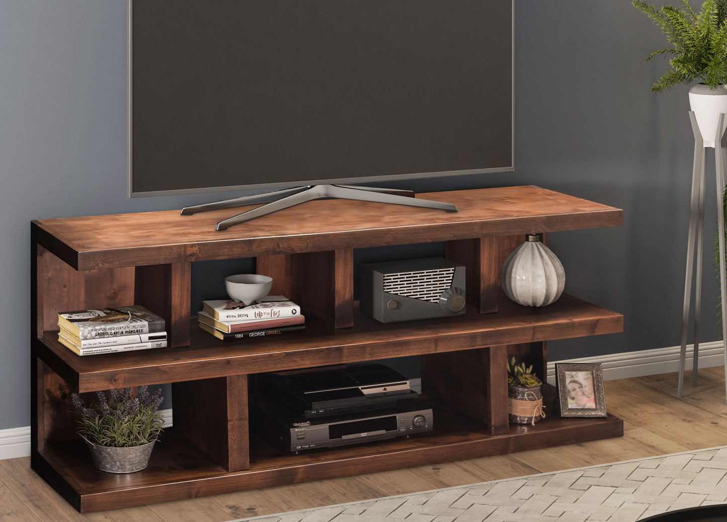 Sausalito - 64" TV Stand Console For TVs Up To 70" - Whiskey