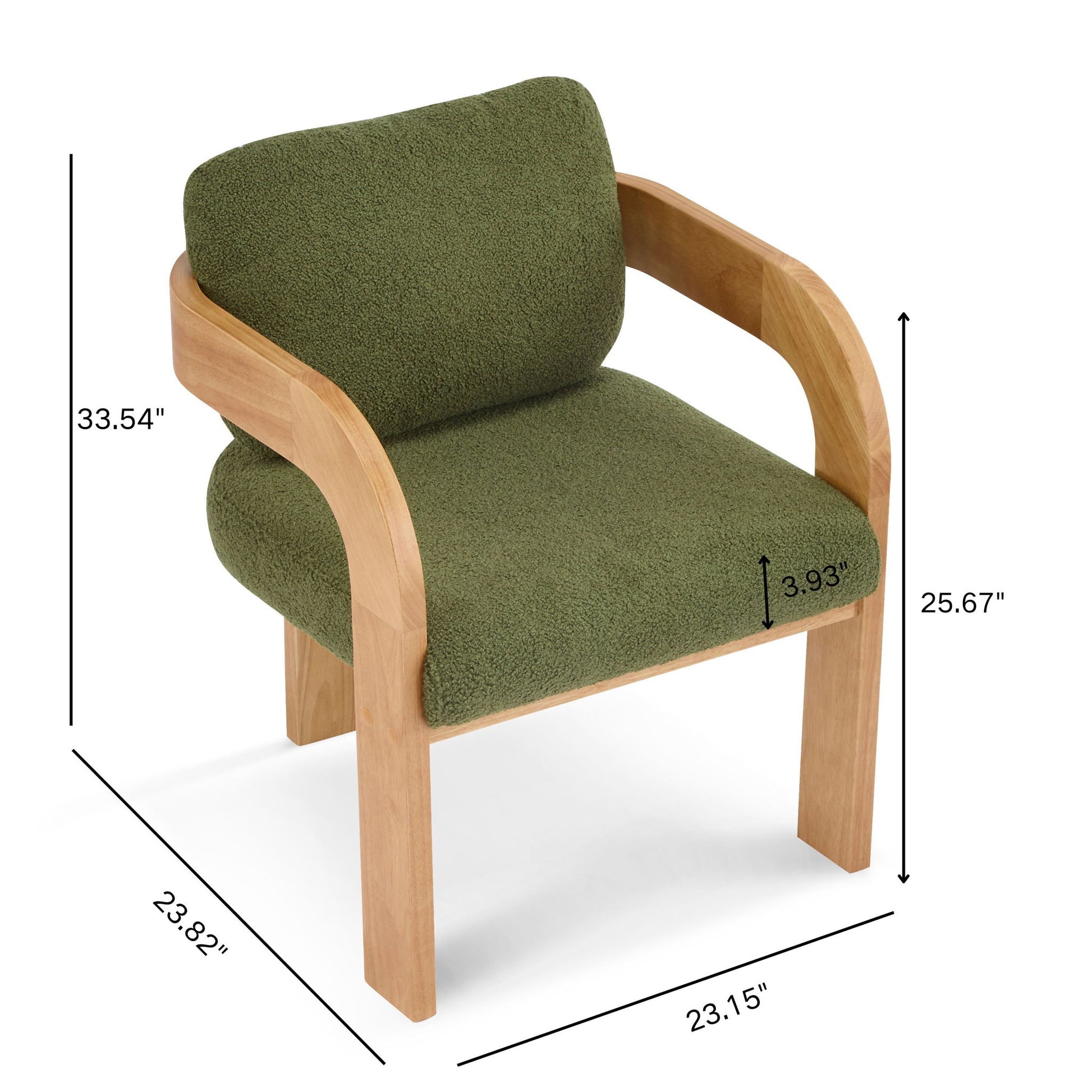 2 Pack Dining Chairs With Pillow Back