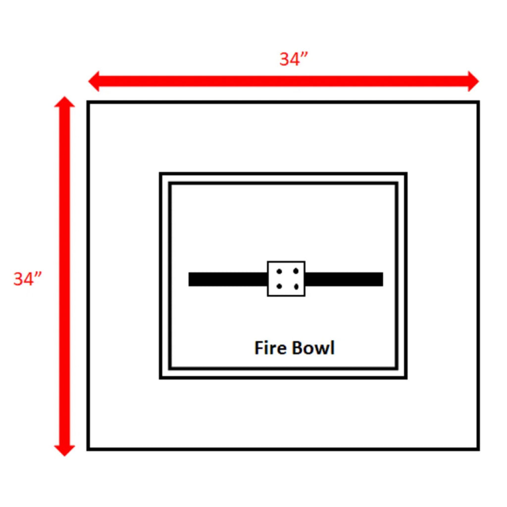 Streamlined Aesthetic Outdoor Fire Pit Table