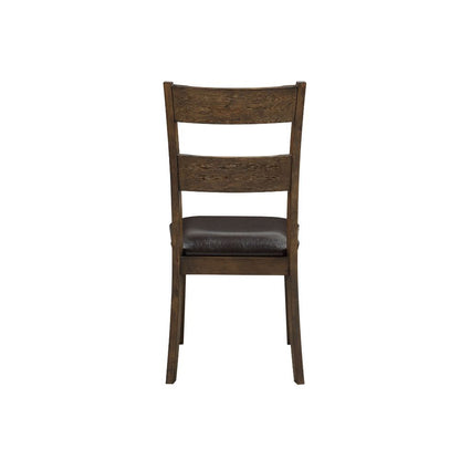 Nabirye - Side Chair (Set of 2) - PU & Dark Oak