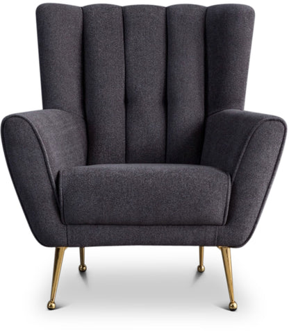 Gianna - Mid-Century Modern Tufted French Boucle Armchair