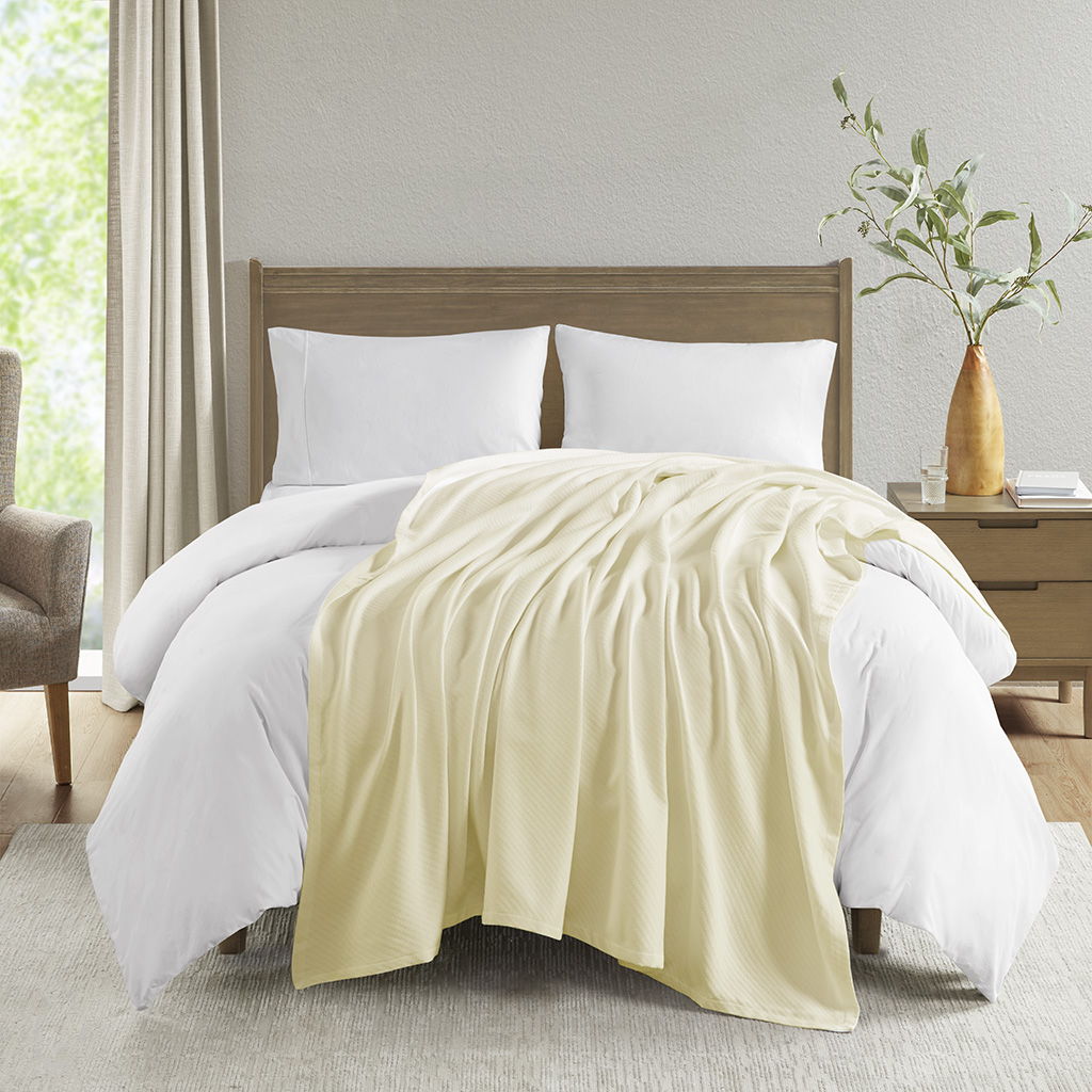 Liquid Cotton - King Blanket - Ivory