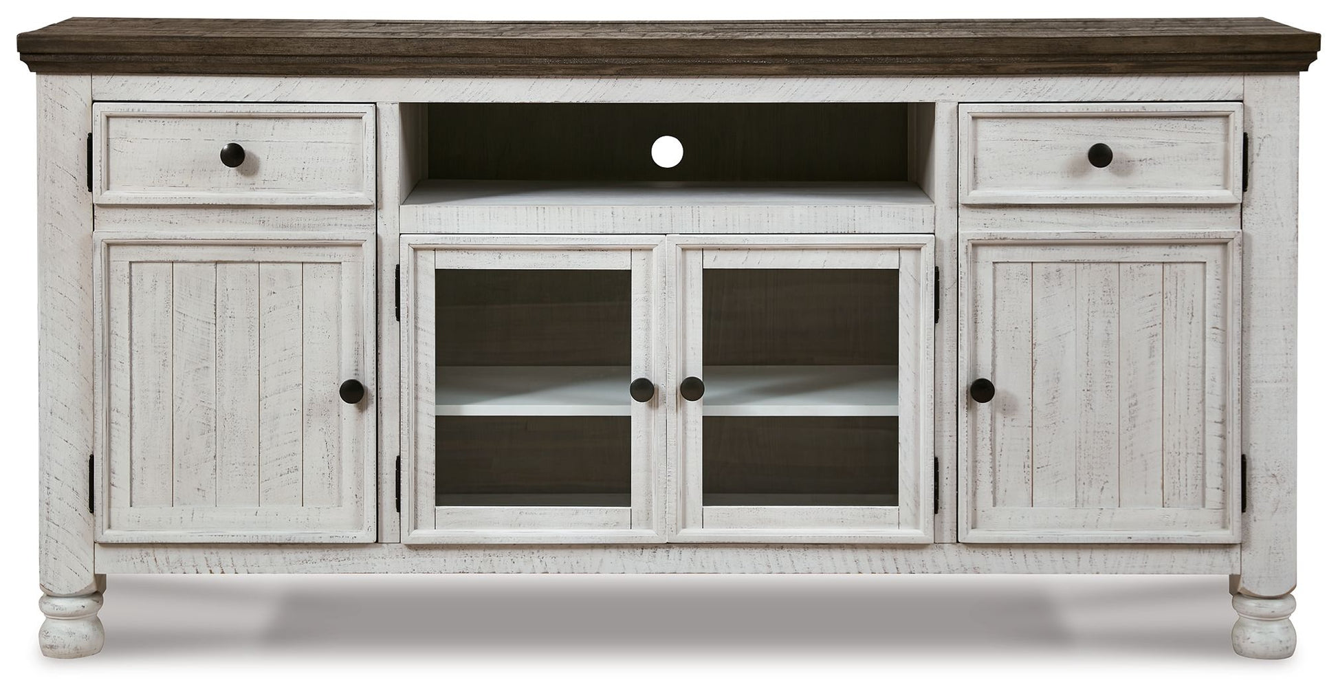 Havalance - Extra Large TV Stand - 4 Doors - Brown / Beige