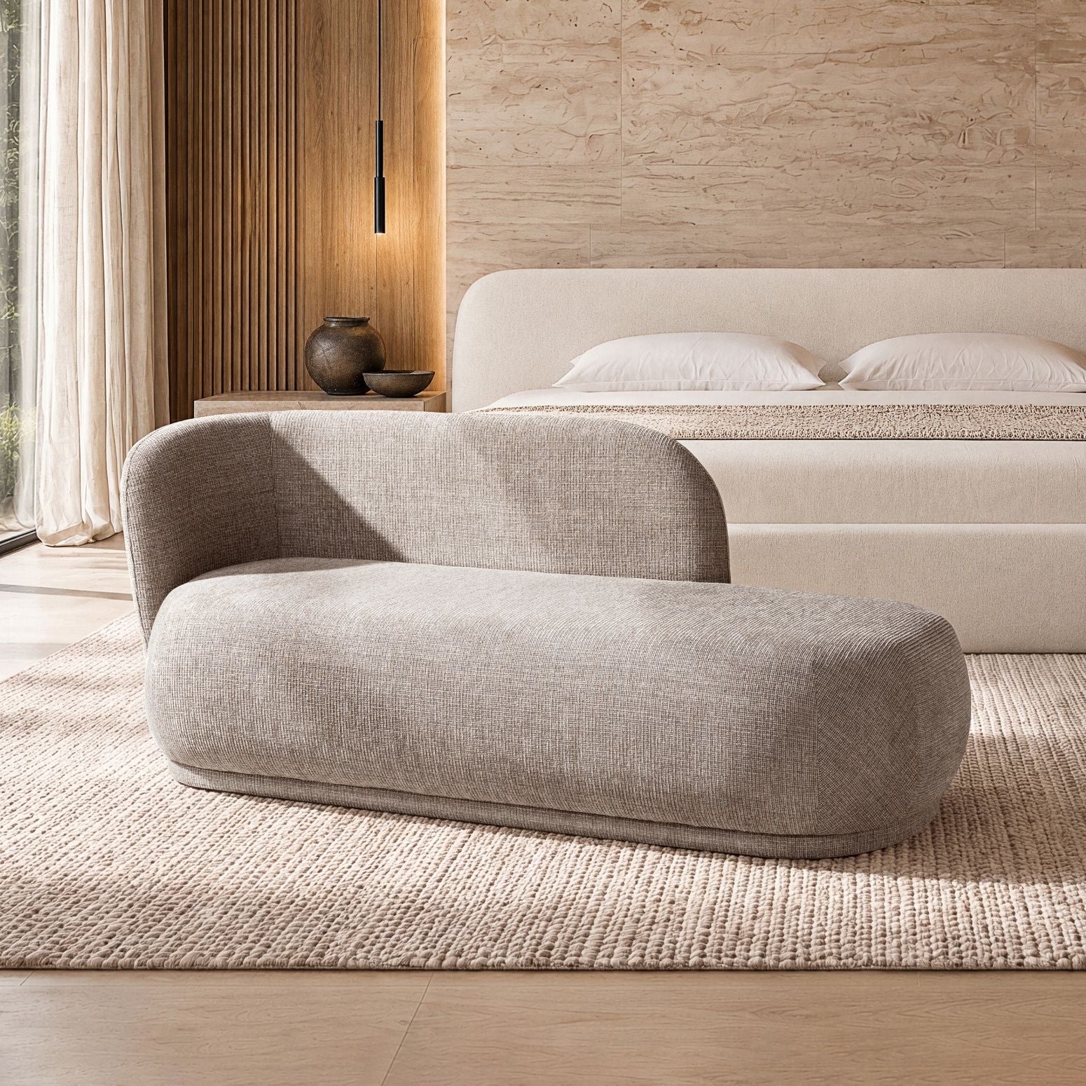 Aire - RAF Modern Rounded Chaise Lounge