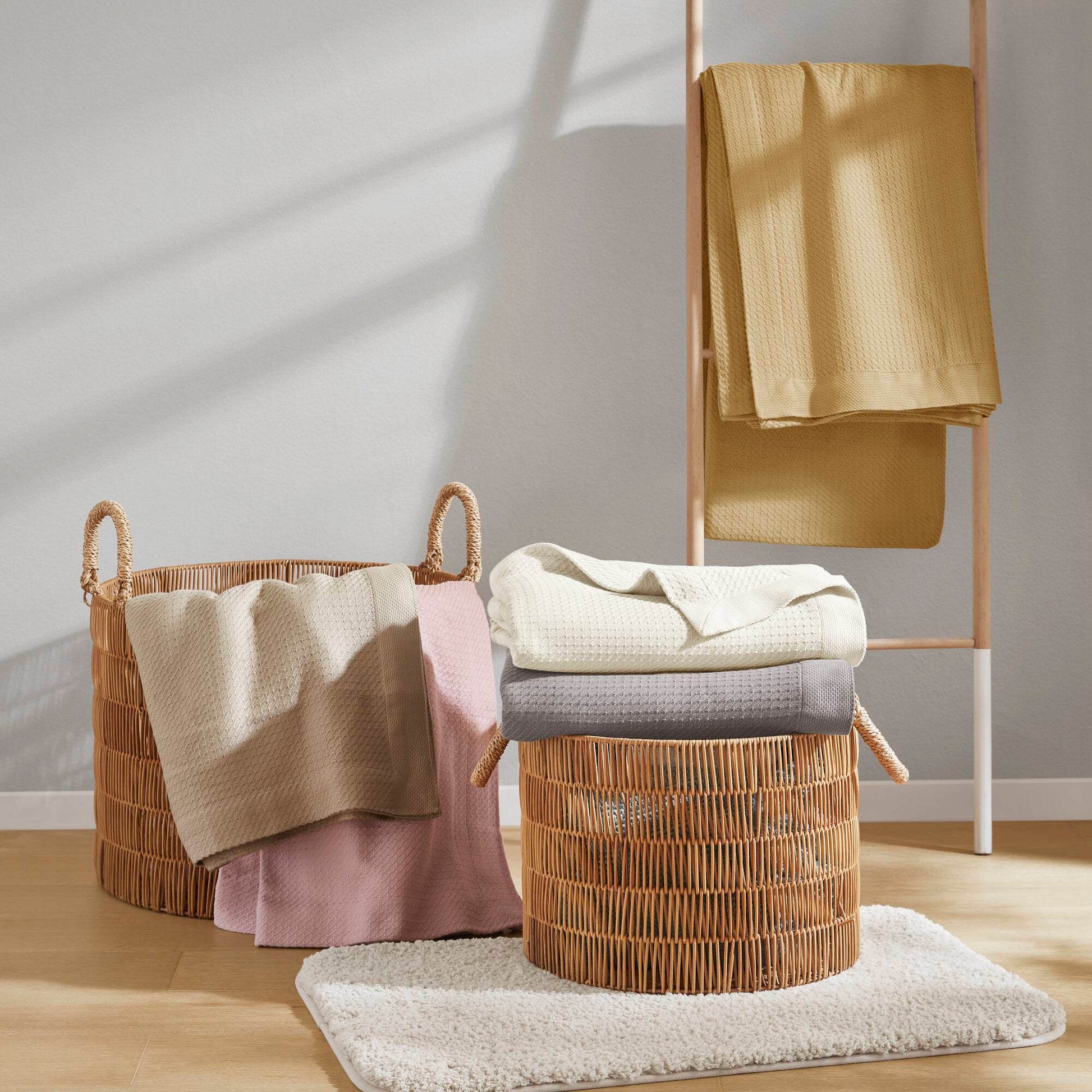 Egyptian Cotton - Full/Queen Blanket - Mustard
