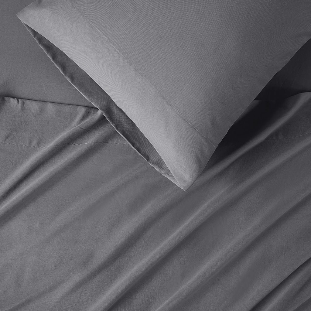 Microfiber - Queen All Season Wrinkle Free Sheet Set - Charcoal